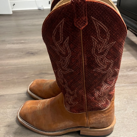 Anderson Bean | Shoes | Anderson Bean Red And Brown Mens Boots | Poshmark